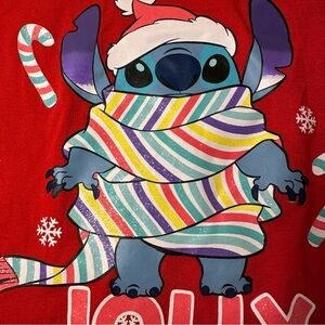 Stitch feeling Jolly kids T-shirt red size 7-8 nwt
